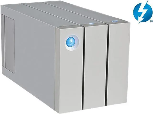 Main image of LaCie 2big Thunderbolt 2 8TB USB 3.0 / 2 x Thunderbolt 2 Professional Dual-Disk Hardware RAID External Hard Drive LAC9000438U