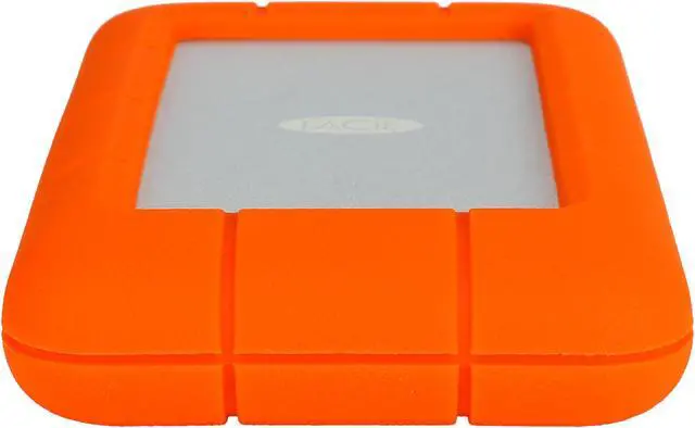 Alt view image 4 of 7 - LaCie 4TB Rugged Mini External Hard Drive USB 3.0 Model LAC9000633 Orange, Drop Shock Dust Rain Resistant Shuttle Drive, For Mac And PC Computer Desktop and Laptop, Orange