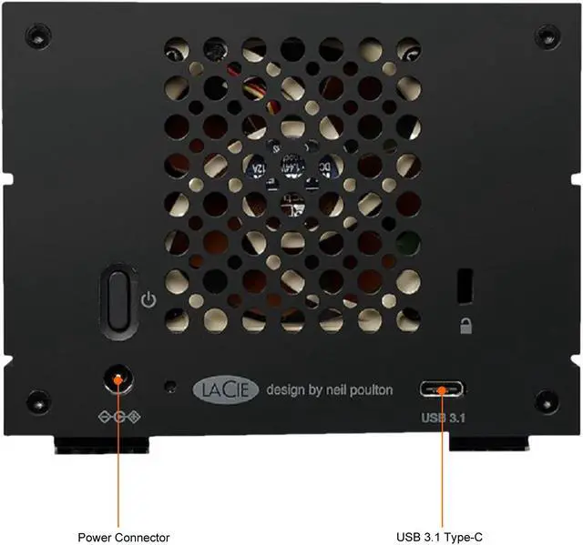 Alt view image 13 of 15 - LaCie 2big RAID 8TB USB-C External Hard Drive STHJ8000800 Black