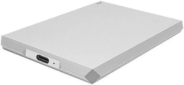 Alt view image 5 of 8 - LaCie Mobile Drive 2TB External Hard Drive HDD - Moon Silver USB-C USB 3.0, for Mac and PC Computer Desktop Workstation Laptop (STHG2000400)