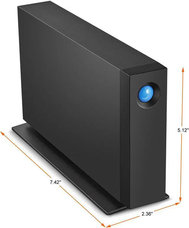 Alt view image 4 of 12 - LaCie d2 Professional 16TB USB 3.1 Gen 2 External Hard Drive STHA16000800 Black
