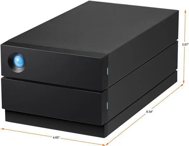 Alt view image 4 of 8 - LaCie 2big RAID 36TB USB-C External Hard Drive STHJ36000800 Black