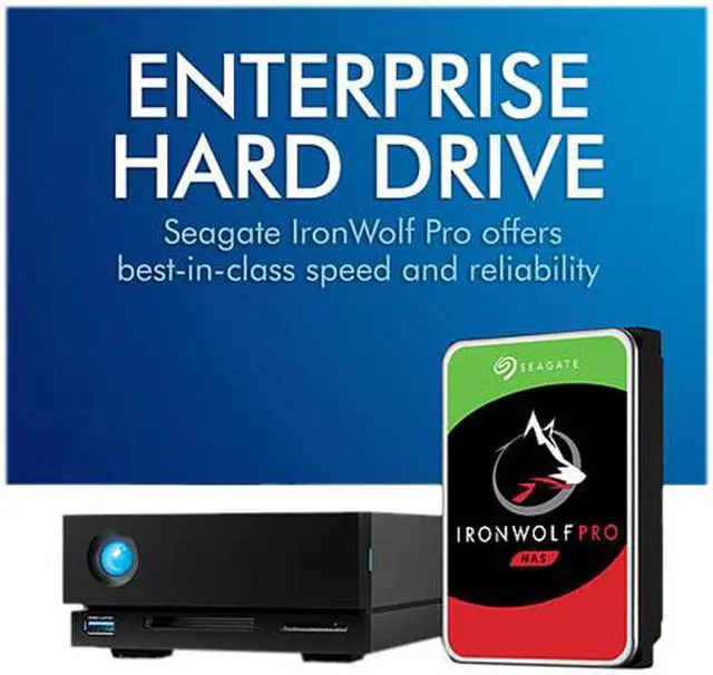 Alt view image 4 of 4 - LaCie 1big Dock 18TB External Hard Drive STHS18000800 Black