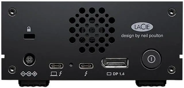Alt view image 4 of 5 - LaCie 1big Dock 18TB DisplayPort 1.4, USB 3.0, SD/CF card slots External Hard Drive STHS18000800 Black
