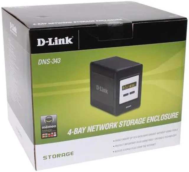Alt view image 8 of 8 - D-Link DNS-343-2TB 2TB (1TB x2) Network Storage