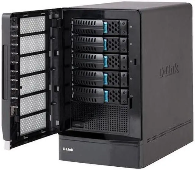 Alt view image 3 of 4 - D-Link DSN-1100-10 Diskless System xStack Storage 4X1GbE iSCSI SAN Array with 5 SATA Bays