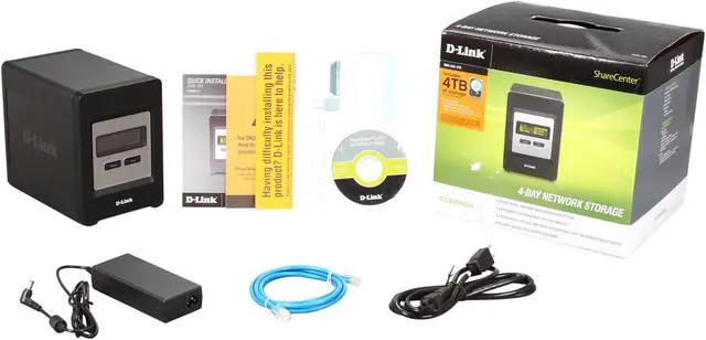 Alt view image 9 of 9 - D-Link DNS-343-4TB 4TB (4x1TB) ShareCenter 4-Bay Network Storage Device
