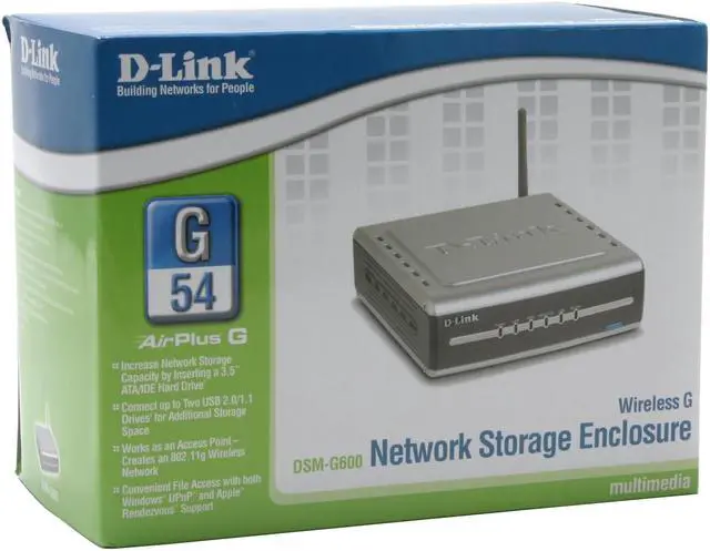 Alt view image 6 of 6 - D-Link DSM-G600 Diskless System Wireless Network Storage Enclosure