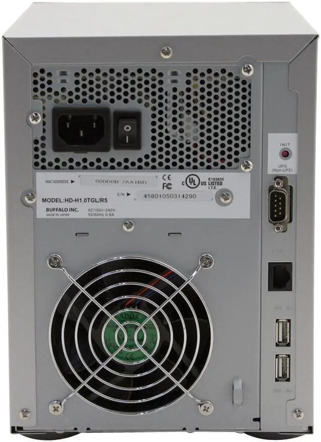 Alt view image 3 of 4 - BUFFALO HD-H1.0TGL/R5 1TB Network Attached Storage