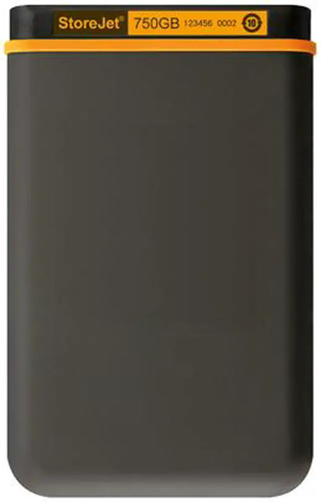 Alt view image 4 of 5 - Transcend 750GB StoreJet External Hard Drive USB 2.0 Model 25M2 Black
