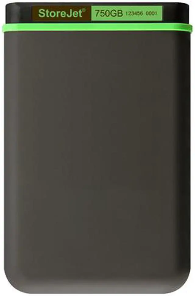 Alt view image 4 of 5 - Transcend 750GB StoreJet External Hard Drive USB 3.0 Model 25M3 Black