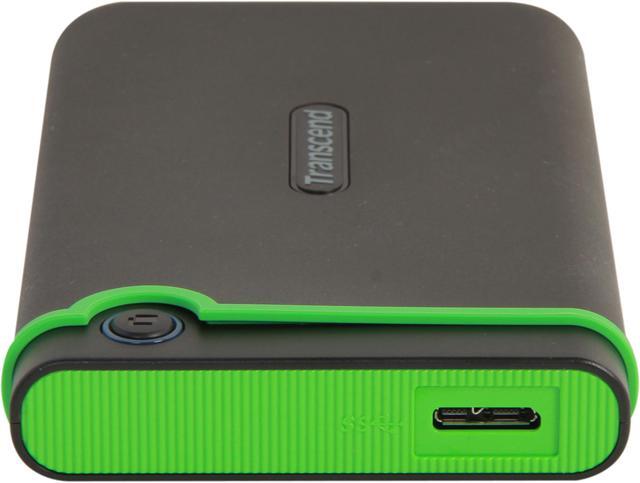 Alt view image 5 of 6 - Transcend 1TB StoreJet 25M3 Military-grade Shock Resistance Portable External Hard Drive USB 3.0 Model TS1TSJ25M3 Iron Gray