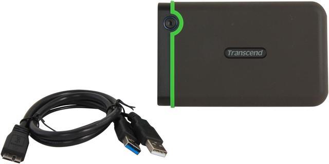 Alt view image 6 of 6 - Transcend 1TB StoreJet 25M3 Military-grade Shock Resistance Portable External Hard Drive USB 3.0 Model TS1TSJ25M3 Iron Gray