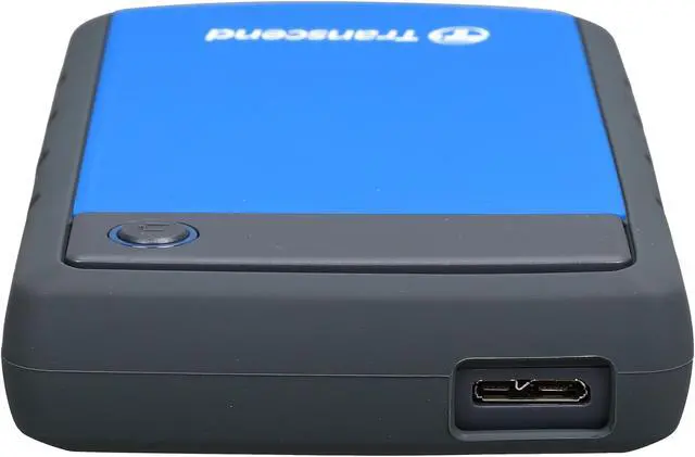 Alt view image 5 of 5 - Transcend 2TB StoreJet 25H3 Military-grade Shock Resistance Portable External Hard Drive USB 3.0 Model TS2TSJ25H3B Blue