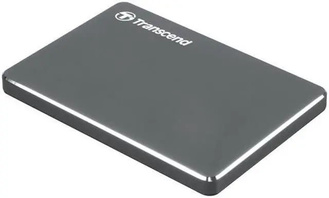 Alt view image 2 of 4 - Transcend 1TB StoreJet 25C3 Hard Drives - Portable External USB 3.0 Model TS1TSJ25C3N Iron Gray