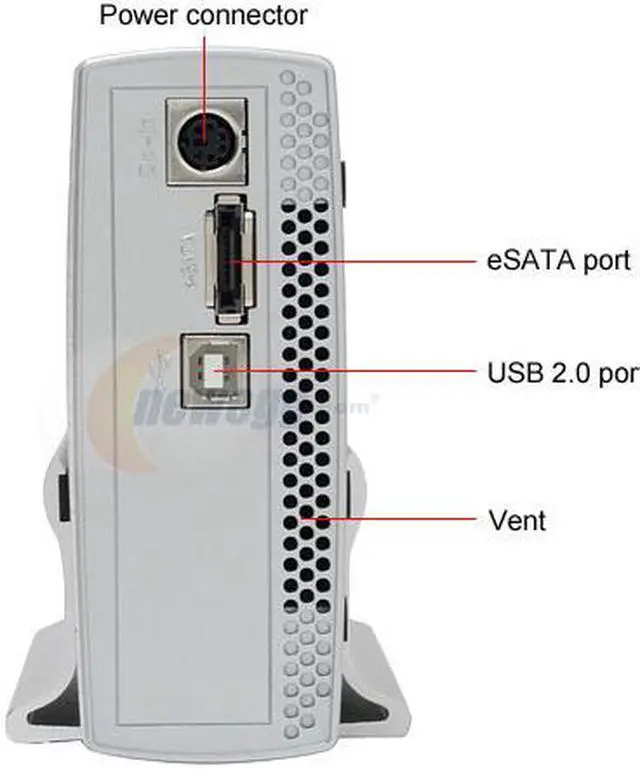 Alt view image 4 of 7 - APRICORN EZ BUS DTS 1TB USB 2.0 / eSATA 3.5" External Hard Drive EZ-BUS-DTS-1TBe
