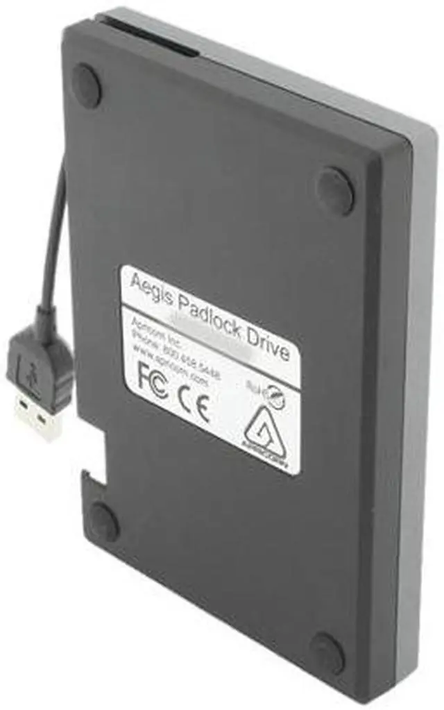 Alt view image 4 of 8 - APRICORN 500GB Aegis Padlock Secure 256-bit AES Hardware Encrypted Portable Hard Drive USB 2.0 Model A25-PL256-500