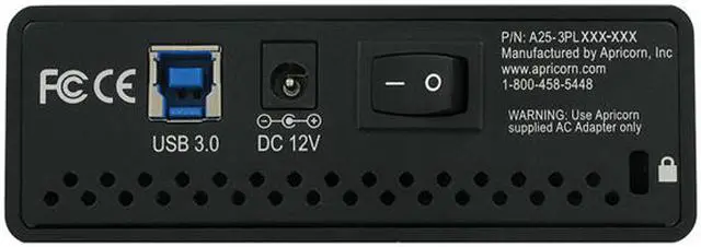 Alt view image 2 of 6 - APRICORN Aegis Padlock DT 6TB USB 3.0 3.5" Encrypted Desktop Hard Drive with PIN Access with 256-bit AES Encryption ADT-3PL256-6000 Black