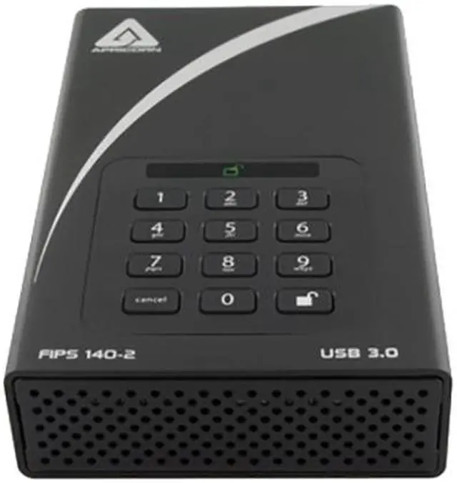 Alt view image 2 of 2 - Apricorn 16TB Aegis Padlock DT FIPS 140-2 Level 2-Validated External Desktop Drive