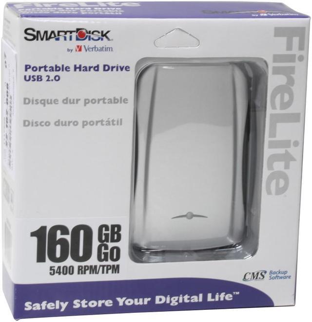 Alt view image 7 of 7 - SMARTDISK FireLite 160GB USB 2.0 2.5" External Hard Drive USBFLB160