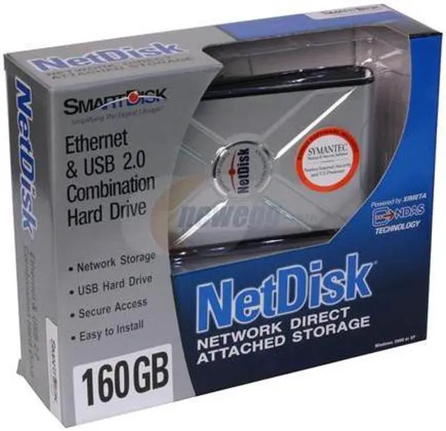 Alt view image 4 of 4 - SMARTDISK END160 160GB Network Hard Drive