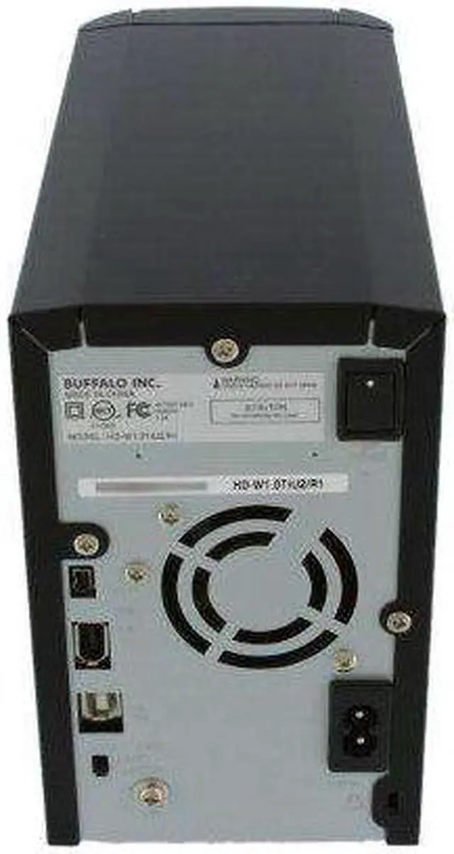 Alt view image 4 of 4 - BUFFALO DriveStation Duo 1TB USB 2.0 / Firewire400 3.5" External Hard Drive HD-W1.0TIU2/R1