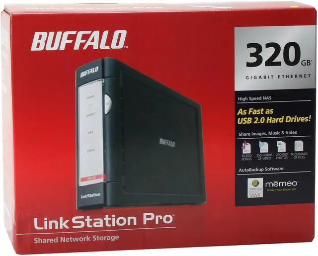 Alt view image 7 of 7 - BUFFALO LS-320GL 320GB LinkStation Pro Shared Network Storage