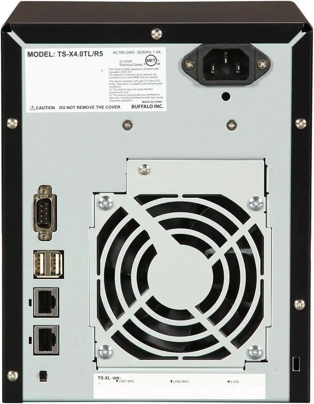 Alt view image 4 of 6 - BUFFALO TeraStation III 4-Bay 4 TB (4 x 1 TB) RAID Network Attached Storage (NAS) - TS-X4.0TL/R5
