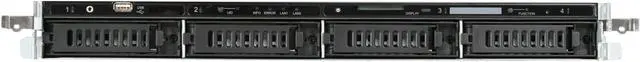 Alt view image 2 of 7 - BUFFALO TeraStation III 4-Bay 4 TB (4 X 1 TB) RAID 1U Rack Mountable Network Attached Storage (NAS) - TS-RX4.0TL/R5