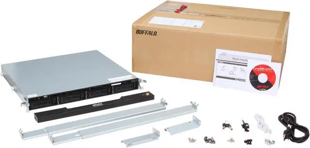 Alt view image 9 of 9 - BUFFALO TeraStation III 4-Bay 8 TB (4 X 2 TB) RAID 1U Rack Mountable Network Attached Storage (NAS) - TS-RX8.0TL/R5