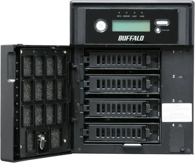 Alt view image 2 of 8 - BUFFALO TeraStation ES 4-Bay 4 TB (4 x 1 TB) RAID Network Attached Storage (NAS) - TS-XE4.0TL/R5