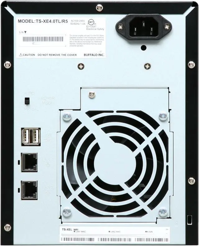 Alt view image 4 of 8 - BUFFALO TeraStation ES 4-Bay 4 TB (4 x 1 TB) RAID Network Attached Storage (NAS) - TS-XE4.0TL/R5