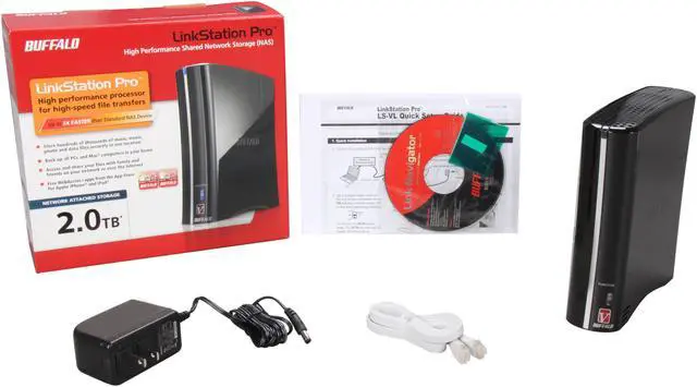 Alt view image 5 of 5 - BUFFALO LS-V2.0TL 2TB LinkStation Pro LS-VL Network Storage