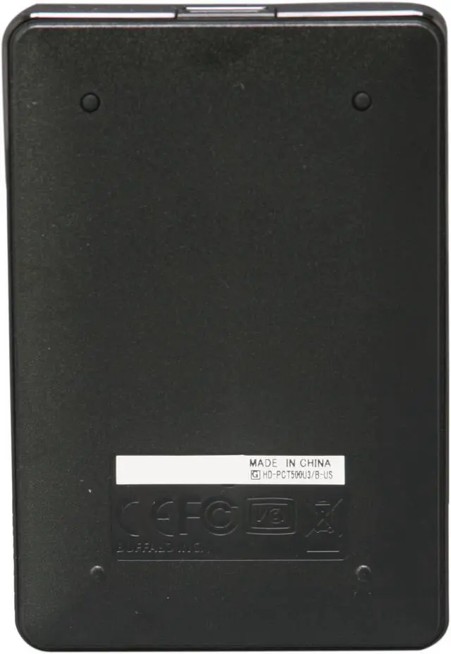 Alt view image 7 of 8 - BUFFALO 500GB USB 3.0 External Hard Drive HD-PCT500U3/B Black