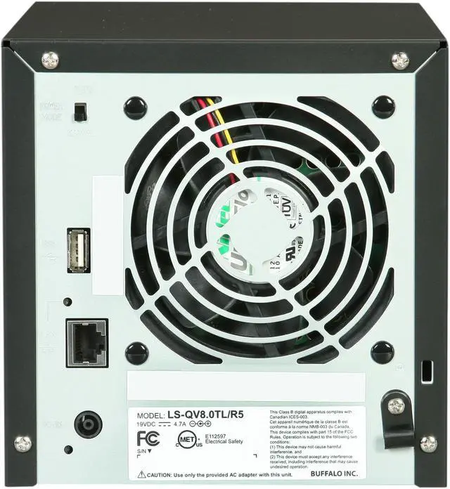 Alt view image 4 of 8 - BUFFALO LinkStation Pro Quad 4-Bay 8 TB (4 x 2 TB) RAID High Performance Network Attached Storage (NAS) - LS-QV8.0TL/R5