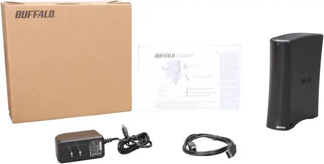 Alt view image 5 of 5 - BUFFALO DriveStation JustStore 1TB USB 2.0 3.5" External Hard Drive HD-CL1.0TU2N Black