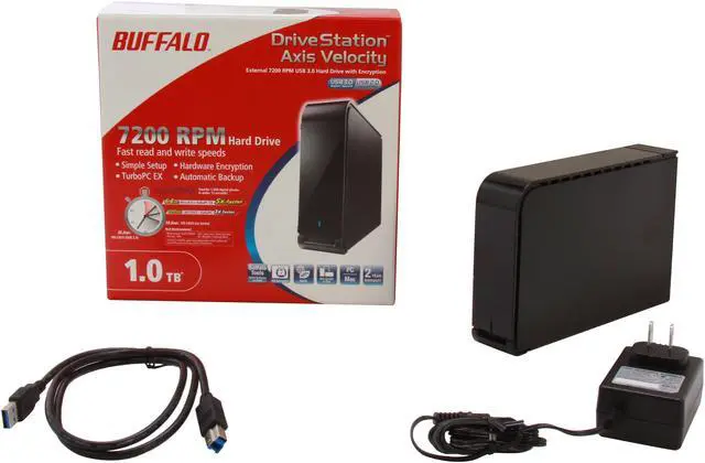 Alt view image 7 of 8 - Buffalo 1TB DriveStation Axis Velocity - High Speed External Hard Drive