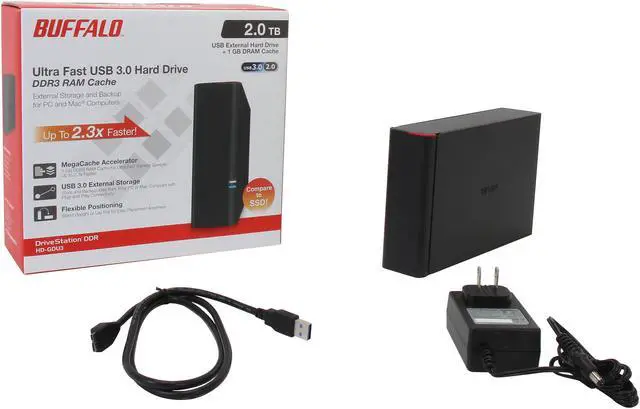 Alt view image 5 of 5 - BUFFALO 2TB DriveStation DDR - High Speed External Hard Drive