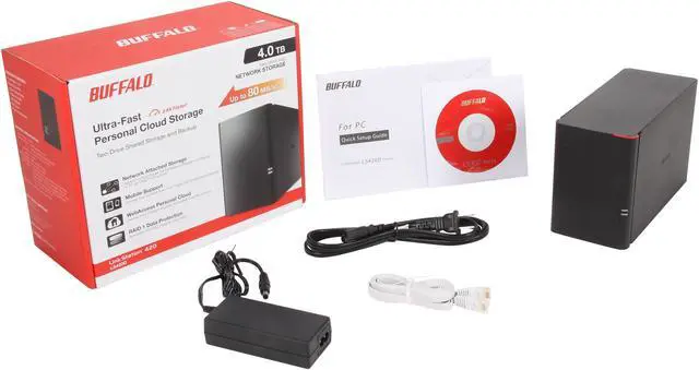 Alt view image 5 of 5 - BUFFALO LinkStation 420 4TB 2-Drive (2 x 2TB) High Performance RAID NAS Personal Cloud Storage and Media Server - LS420D0402