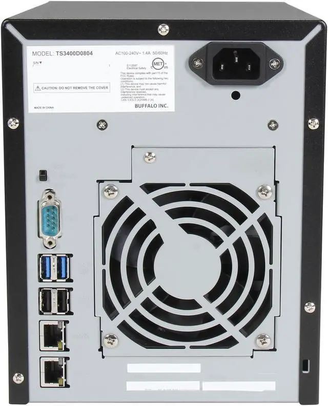Alt view image 4 of 7 - BUFFALO TeraStation 3400 4-Bay 8 TB (4 x 2 TB) RAID NAS & iSCSI Unified Storage - TS3400D0804