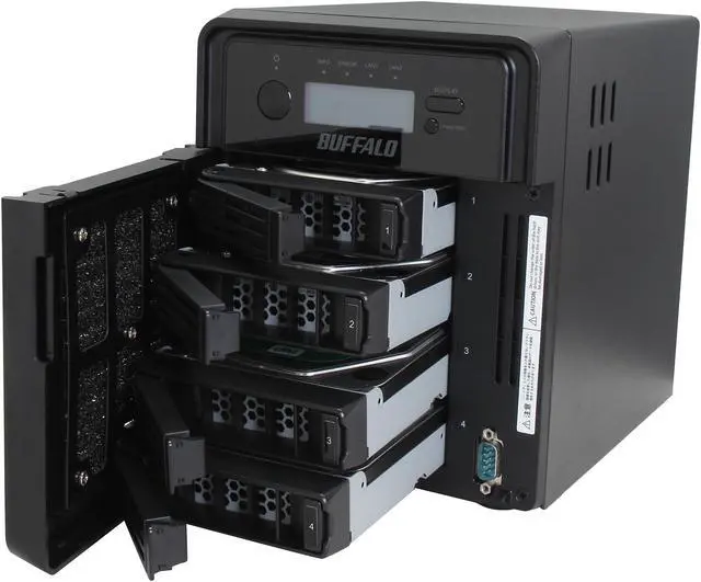 Alt view image 6 of 7 - BUFFALO TeraStation 3400 4-Bay 8 TB (4 x 2 TB) RAID NAS & iSCSI Unified Storage - TS3400D0804
