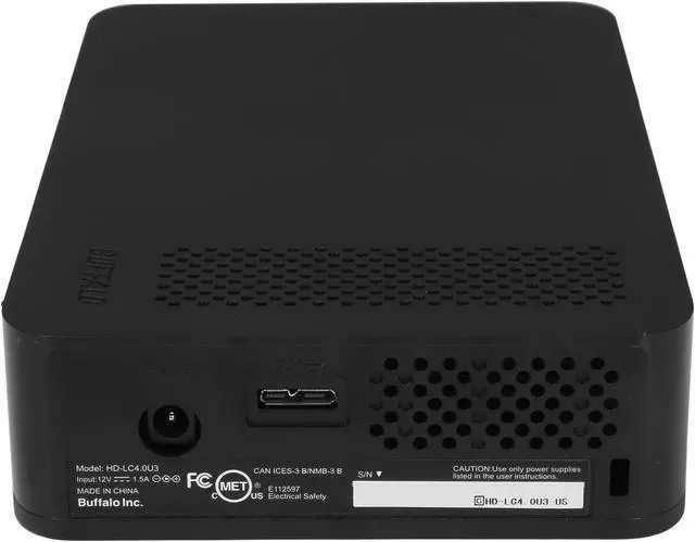 Alt view image 4 of 5 - Buffalo 4TB DriveStation External Hard Drive