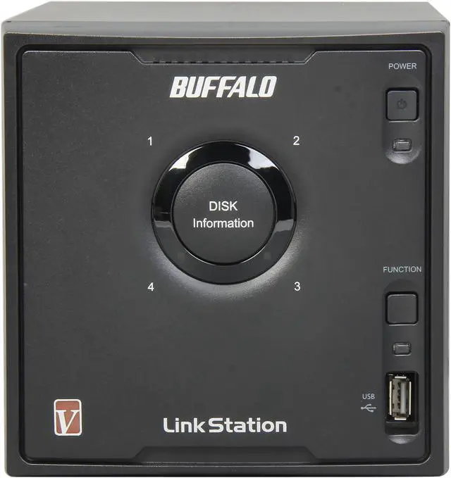 Alt view image 2 of 7 - BUFFALO LS-QVLE Diskless System LinkStation Pro Quad Network Storage