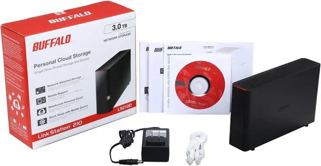 Alt view image 6 of 6 - LinkStation 210 3TB Personal Cloud Storage with Hard Drives Included (LS210D0301)