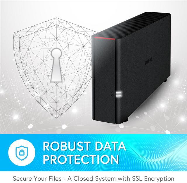 Alt view image 7 of 10 - BUFFALO LinkStation 210 1-Bay Personal Cloud Network Storage 4TB (1x4TB) with Hard Drives Included