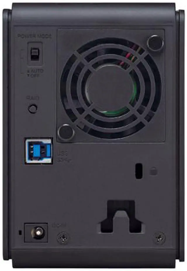 Alt view image 4 of 5 - BUFFALO DriveStation Duo 8TB (2 x 4 TB) USB 3.0 High Performance RAID Array with Optimized Hard Drives HD-WH8TU3R1 Black