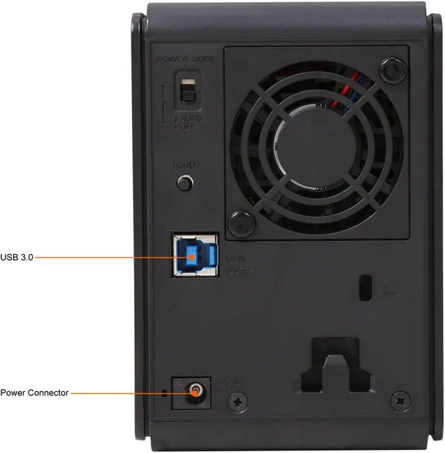 Alt view image 7 of 10 - BUFFALO DriveStation Duo 4TB USB 3.0 High Performance RAID Array with Optimized Hard Drives HD-WH4TU3R1