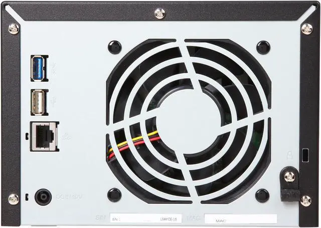 Alt view image 4 of 6 - BUFFALO LinkStation 441e (LS441DE) Diskless System Diskless Enclosure High Performance RAID NAS Personal Cloud Storage and Media Server