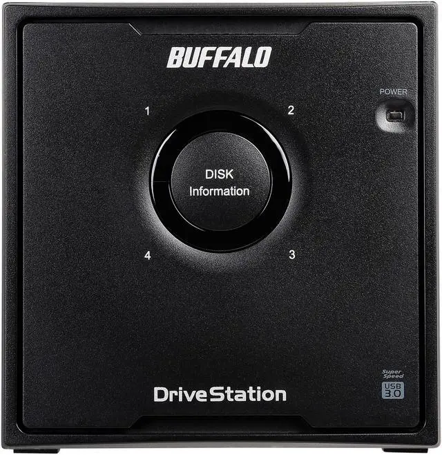 Alt view image 2 of 8 - Buffalo DriveStation Quad 4-Drive 24TB External Hard Drive