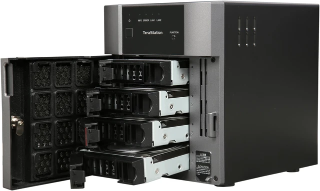 Alt view image 7 of 10 - Buffalo TeraStation 3410DN Desktop 12 TB NAS Hard Drives Included